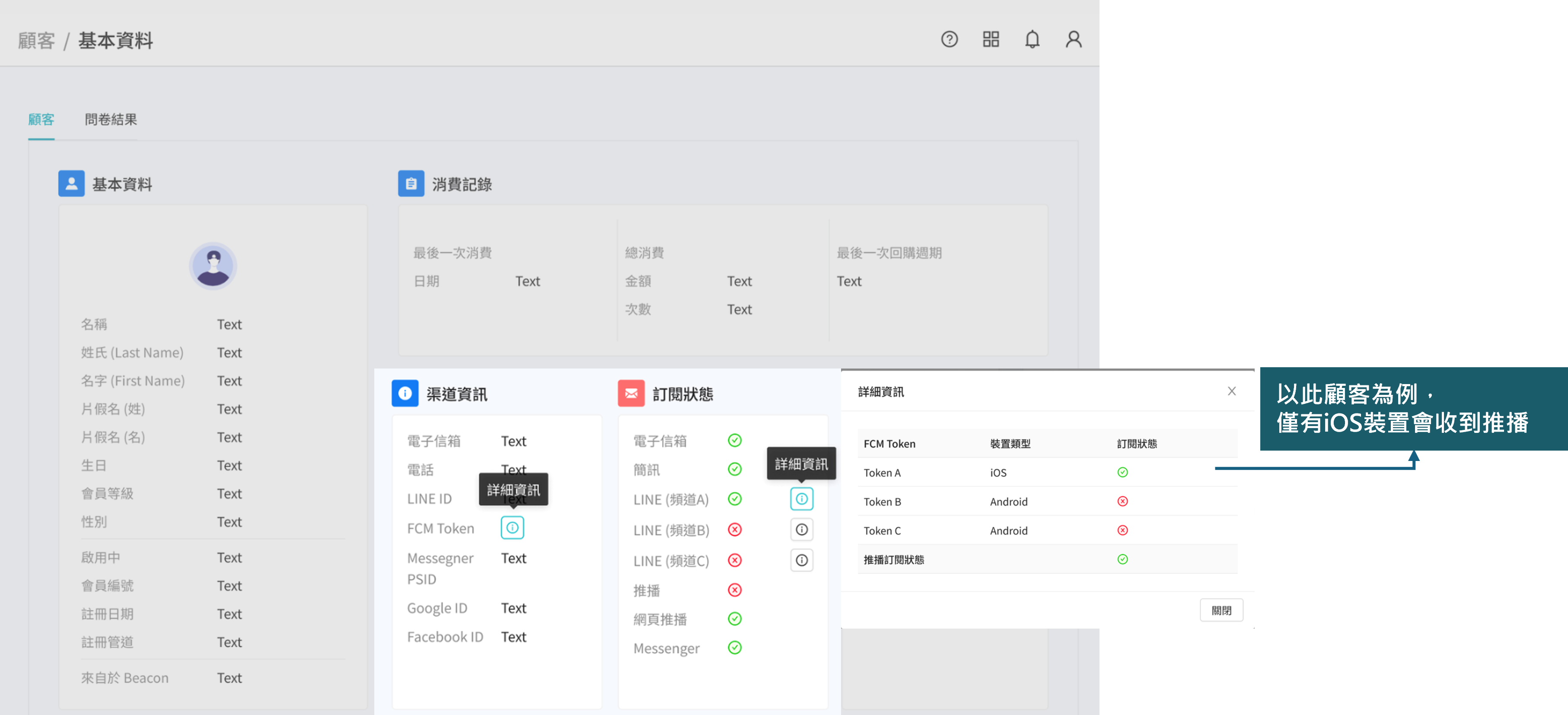 顧客_系統可接收同一顧客的多個裝置資訊
